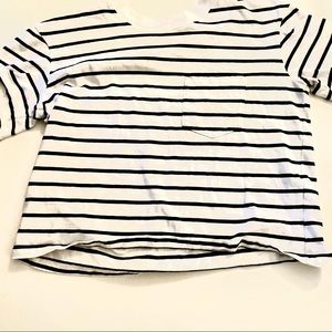 Madewell black & white striped shirt